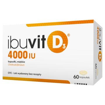Ibuvit D3 4000 IU, 4000 IU, kapsułki miękkie, 60 szt.