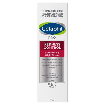 Cetaphil Pro Redness Control, krem nawilżający na noc, 50 ml