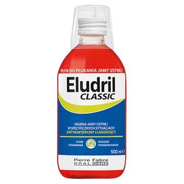 Eludril Classic, płyn do płukania jamy ustnej, 500ml