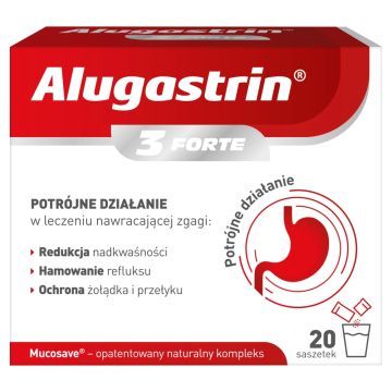 Alugastrin 3 FORTE, proszek, 20 saszetek