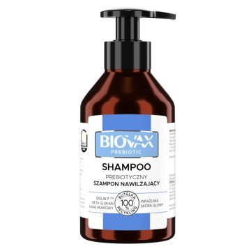 Biovax Prebiotic, prebiotyczny szampon nawilżajacy do wrażliwej skóry głowy, 200 ml