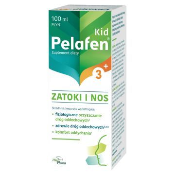 Phytopharm Pelafen Kid 3+ Zatoki i Nos, płyn, 100 ml