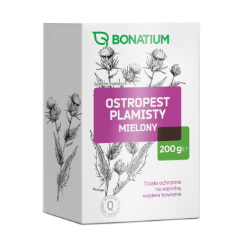 Bonatium Ostropest Plamisty Mielony zioła do zaparzania, 200 g