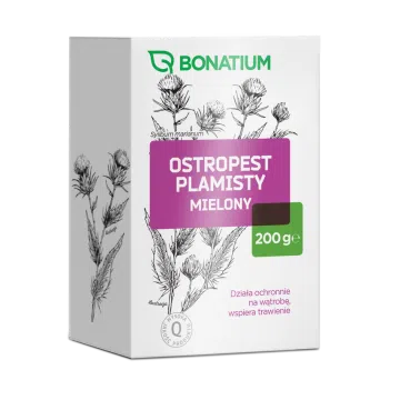 Bonatium Ostropest Plamisty Mielony zioła do zaparzania, 200 g