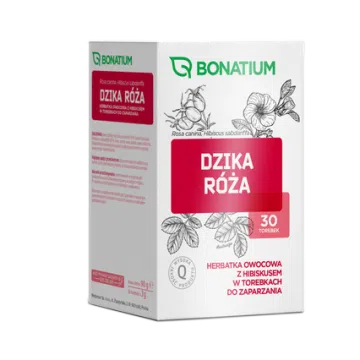 Bonatium Dzika róża, herbatka owocowa z hibiskusem 30szt