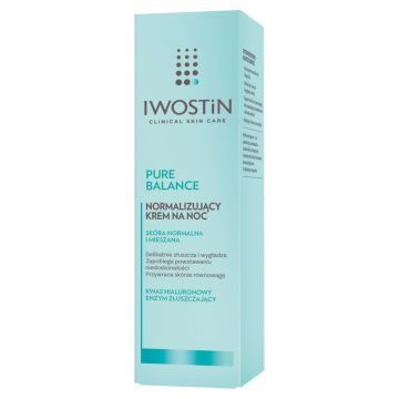 Iwostin Pure Balance, normalizujący krem na noc, 50 ml