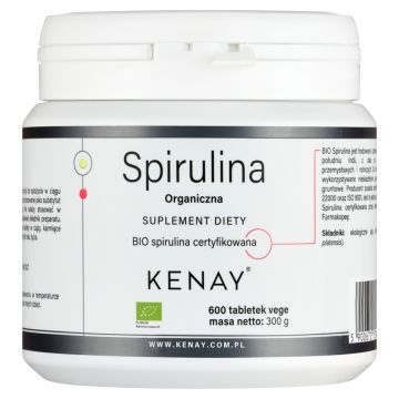 Spirulina Organiczna, tabl., 600 szt