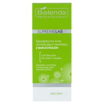 Bielenda Professional SupremeLab, Specjalistyczny krem normalizująco-nawilżający z Bakuchiolem, 50 ml