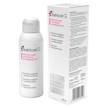 Sutricon Q, silikonowy spray z kwercetyną do pielęgnacji blizn, 100 ml