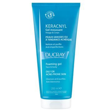 Ducray Keracnyl, żel pieniący, 200 ml