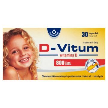 D-Vitum witamina D 800 j.m., kapsułki twist-off, 30 szt.