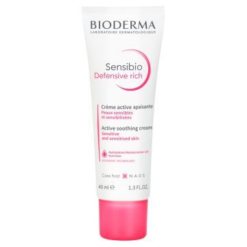 Bioderma Sensibio Defensive Rich, krem do skóry wrażliwej, 40 ml