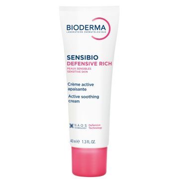 Bioderma Sensibio Defensive Rich, krem do skóry wrażliwej, 40 ml