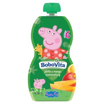 BoboVita, mus jabłko z mango i pomarańczą, mus, 6 m+, 100 g