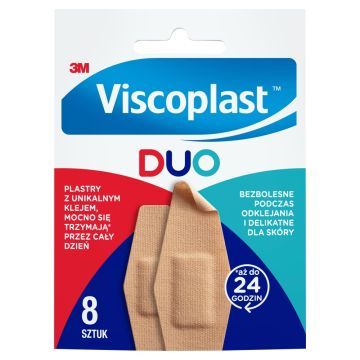 Plastry Viscoplast Duo, plastry, 8 szt.