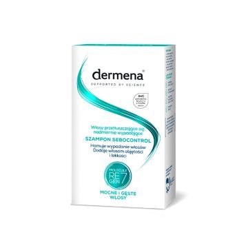 Dermena Sebocontrol, szampon do włosów przetłuszczających się, nadmiernie wypadających, 200 ml
