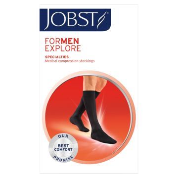 Jobst for Men Explore AD CCL1, podkol.ucisk.,czarne,ZP, II