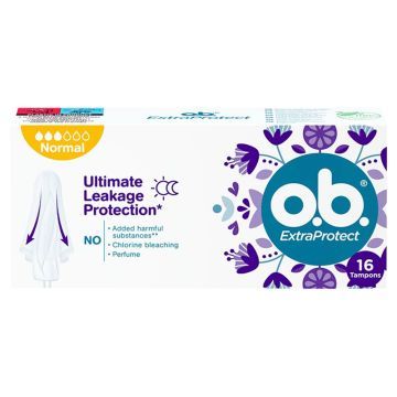 O.B. ExtraProtect Normal, tampony, 16 szt.