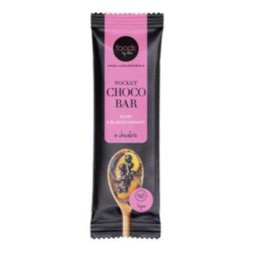 Pocket Choco Bar,baton,Plum & Blackcurrant in chocolate,35g