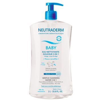 Neutraderm Baby, lagodna woda myjaca, 3w1, 1 l