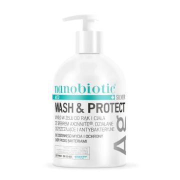 Nanobiotic Med Silver Wash&Protect,mydlo,d/rak,ciala,500 ml