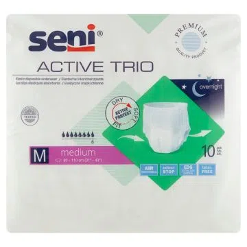 Seni Active Trio, majtki, elast.,chłonne,medium, 10 szt