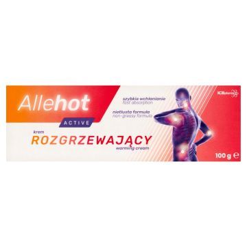 Allehot Active, krem, rozgrzewajacy, 100 g