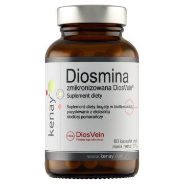 Diosmina zmikronizowana DiosVein, kaps.,60 szt