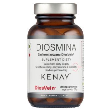 Diosmina zmikronizowana DiosVein, kaps.,60 szt