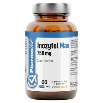 Inozytol Max Clean label Pharmovit, 750 mg, kaps., 60 szt