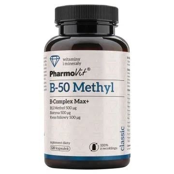 Pharmovit B-50 Methyl B-complex Max+, kapsułki, 120 szt.