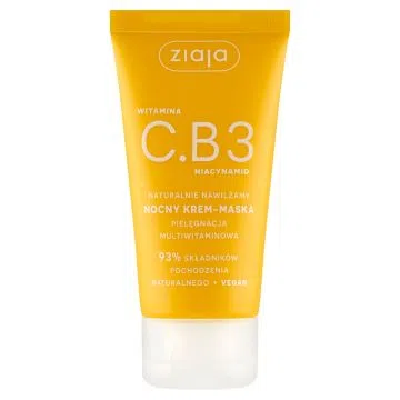 Ziaja Witamina C.B3 Niacynamid, nocny krem-maska, 50 ml