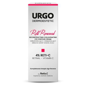 Urgo Dermoestetic Reti-Renewal odbudowująco - odmładzający krem do skóry wokół oczu 15 ml