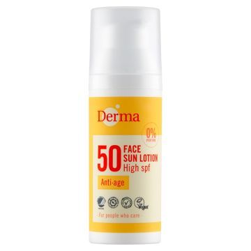 Derma Sun, krem, sloneczny,do twarzy SPF 50, 50 ml