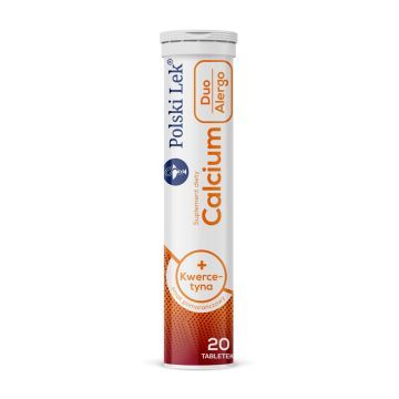 Calcium +kwercytyna Duo Alergo,tabl.mus.,sm.pomar.,20szt