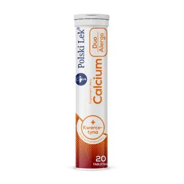 Calcium +kwercytyna Duo Alergo,tabl.mus.,sm.pomar.,20szt