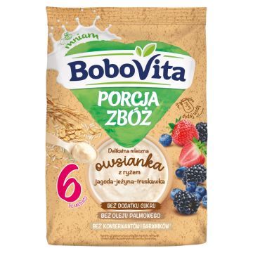 BoboVita Porcja Zboz,owsian,z ryz,jag,jez,trusk,po 6mcu,210g