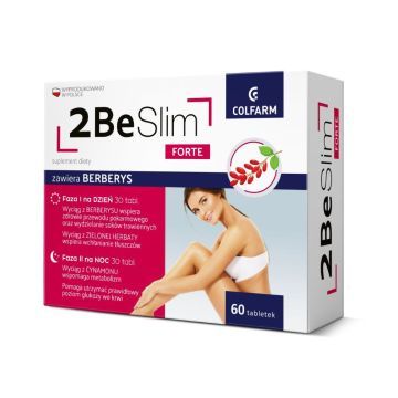 2Be Slim Forte, tabletki na dzień i tabletki na noc, 30 szt. + 30 szt.