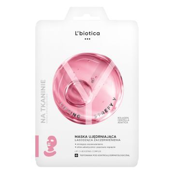 L'Biotica Lifting Strefy Y, maska do twarzy ujędrniająca, łagodząca zaczerwienienia, 1 szt.