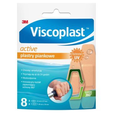 Viscoplast Active, plastry piankowe,  8 szt