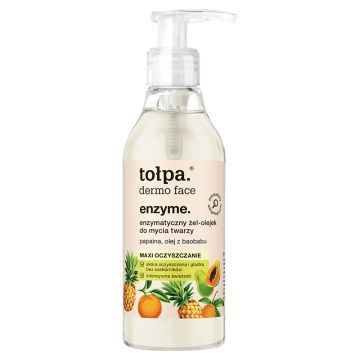 Tołpa Dermo Face Enzyme, Enzymatyczny żel-olejek do mycia twarzy, 195 ml