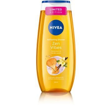 Nivea Zen Vibes, zel p/prysznic, geranium & vanilla, 250 ml