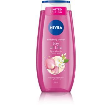 Nivea Joy of Life, zel p/prysz.,Rose&Yasmin, 250 ml