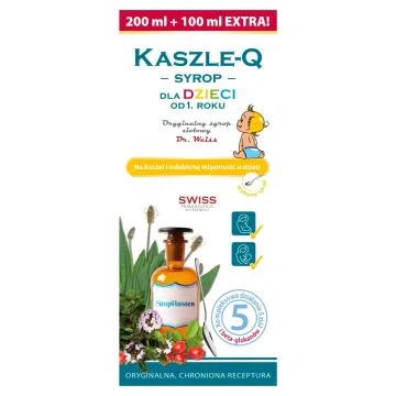 Kaszle-Q, syrop, dla dzieci, 300 ml