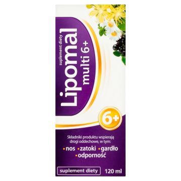 Lipomal multi 6+, plyn, 120 ml
