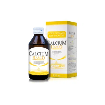 Calcium Hasco, 115,6 mg/5ml, syrop o smaku bananowym, 150 ml