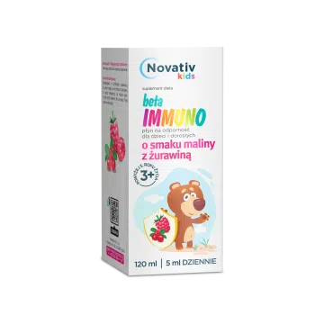 Novativ Kids Beta Immuno, płyn odporność, dla dzieci i dorosłych, 120ml