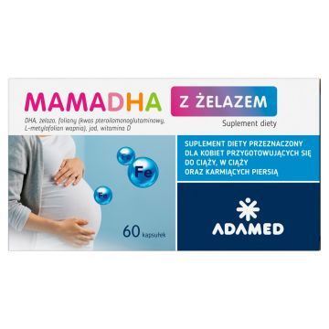 MamaDHA z Zelazem, kaps., 60 szt