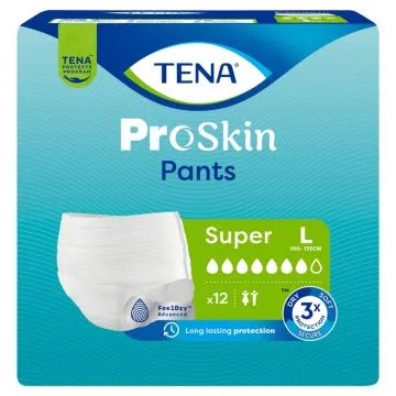 Tena Pants ProSkin Super, majtki, chłonne,L,12szt (793617)