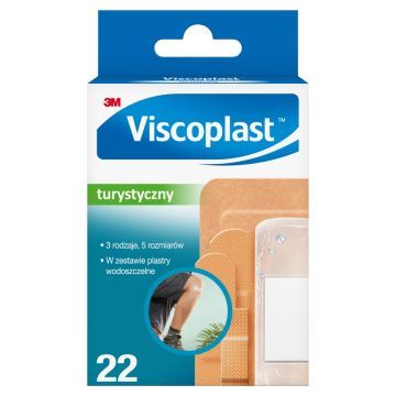 Viscoplast, Zestaw Turystyczny, plastry z opatrunkiem, 22 szt.